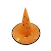 Sombrero de Halloween Sombrero de Mago de Tela Oxford Negra Accesorios de Disfraz de Maquillaje Sombrero de Bruja de Harry Potter Sombrero de Bruja