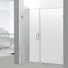 Box de Banheiro Frameless de Uma Linha para Comércio Exterior Dobradiças Abrem para Dentro e para Fora 180 graus Divisória de Banheiro Porta de Vidro Separação Úmido e Seco