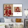 Enquadramento de foto de casamento montado na parede moldura de foto borda estreita personalizado estúdio cabeceira foto de casamento retrato de família crianças 3648
