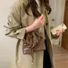 2025 Nuevo Bolso de Mano Escarchado de Alta Calidad para Mujer, Bolso Cubo Personalizado, Bolso de Hombro Cruzado Popular con Cordón