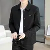 Ropa exterior de alta gama para hombre, nueva colección primavera/otoño 2026, chaqueta moderna informal estilo solapa, corte ajustado, chaqueta versátil para hombre
