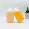 Botella de Plástico Transparente para Grasa 500ml Botella Desechable para Leche de Mascota y Té de Burbujas Botella de Embalaje al por Mayor Botella de Jugo Botella para Bebidas Frías