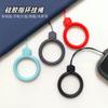 Pingente de Urso com Pedra Estilo Silicone Anel de Silicone Cordão para Celular Chaveiro de Pen Drive Pingente de Silicone Cordão de Silicone Corda de Mão