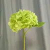 Flor de Hortensia Simulada de Tallo Único Hecha de Material de Goma Suave de PU, Adecuada para Decoración de Mesa de Sala de Estar, Arreglo Floral de Boda en Hotel y Accesorios de Fotografía