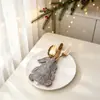 Youqi Produto Novo Transfronteiriço Decorações de Natal Desenho Animado Personagem da Floresta Boneca Conjunto de Faca e Garfo Acessórios para Mesa de Cozinha