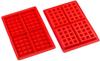 4 moldes quadrados de silicone para bolo de waffle molde para biscoitos e muffins