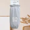 Mangas Protetoras Bordadas com Laço para Jaqueta Puffer Feminina, Outono e Inverno, Escritório, Estudante, Trabalho, Anti-Sujeira, Punhos Espessados