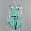 Conjunto de Camisola Sexy de Color Sólido con Volantes, Venta Caliente Europea y Americana 2026, Lencería Femenina de Moda, Cómoda, Transpirable, Ropa de Casa