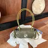 Bolso Artístico para Mujer Bordado con Trébol de Cuatro Hojas y Nota Musical Vintage Otoño/Invierno 2026, Fresco y Versátil para Llevar en la Mano, al Hombro y Cruzado, Adecuado para el Viaje Diario