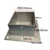 Base de Suporte para Tubo Quadrado Aço Inoxidável Ferro Galvanizado Reforçada Anti-Corrosão Madeira Treliça de Uva Posto Pé Cobertura Base de Coluna