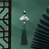 Pingente de Borla em Forma de Leque, Borla de Broche Hanfu Estilo Tinta, Pingente de Bolsa Estilo Antigo, Chaveiro, Acessórios de Pingente Criativos Atacado