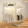 Estantería de escritorio, Estante de almacenamiento de escritorio, Librería pequeña de almacenamiento para oficina, Mostrador de exhibición para estudiantes, Gabinete de esquina de niveles para encimera