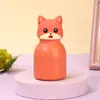 Nueva taza aislante con cabeza de animal de dibujos animados, taza de agua de acero inoxidable moderna y linda, taza creativa y elegante para estudiantes