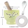 Almofariz de alho doméstico manual antigo almofariz de pedra para pasta de alho amassador de alho moedor descascador de alho espremedor amassador de alho