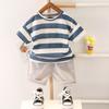 Comercio Exterior Ropa Infantil Tesoro Bebés de 0 a 4 Años Ropa de Verano Trajes de Manga Corta para Niños Conjuntos de Dos Piezas para Niños Pequeños y Medianos