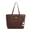 Bolsa Tote Moda Retrô 2025 Outono Nova Bolsa de Ombro para o Trabalho e Deslocamento Bolsa de Axila Popular Casual Estilo Ocidental