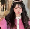 Diadema de Cristal con Lazo Estilo Coreano Nueva Moda Tendencia Estrella Mismo Estilo Super Brillante Borde Delgado Diadema Lazo para el Cabello Mujeres