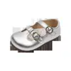 Zapatos Casuales de Cuero Negro para Niñas 2026 Primavera Nuevo Estilo Zapatos de Princesa de Suela Suave para Niños Planos Estilo Británico Zapatos de Bebé