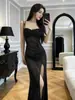 Vestido Sexy para Discoteca con Parches de Malla, Falda de Sirena, Diseño Espalda Descubierta Transparente, Uniforme de Terapeuta de Spa Ceñido a la Cintura