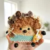 Muñeca de Cáscara de Fruta Producto Terminado, Colgante Carrillón de Viento de Cáscara de Fruta, Muñeca de Vaina de Frijol Artesanía Terminada, Colgante Hecho a Mano Lindo-Feo