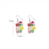 Brincos Acrílicos Planos de Papai Noel Transfronteiriços Brincos Animais Pendurados Festivos Brincos Fofos Brincos