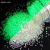 Lantejoulas que Brilham no Escuro Glitter Nail Art DIY Lantejoulas Sonhadoras Fluxo Misto Glitter Multicor Tartaruga Luminescente Noturna