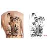 Tatuaje Temporal de Hierbas para Mitad de Espalda Pegatina Dragón Geisha Chhao Yun Pegatina de Tatuaje para Espalda Pegatina de Tatuaje Semi-Permanente de Jugo para Espalda