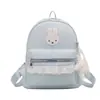 Alto Valor Estético, Nuevo Versátil Estilo Coreano Lindo Lunares Conejo Simple Dulce Gran Capacidad Mochila Casual de Viaje para Mujer