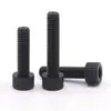 Tornillos de plástico negro de hexágono interior Tornillos de nylon Pa66 Tornillos de plástico de cabeza cilíndrica de hexágono interior de cabeza de copa M3-M12