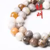 Ágata hoja de bambú cuenta suelta pulsera productos semiacabados mayoreo accesorios de joyería DIY mayoreo