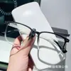 Novos Óculos TR de Armação Grande Anti-azul Estilo Coreano Unha de Arroz Distinta Liso Liso Liso Óculos Moda Feminina Óculos para Miopia