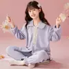 Cardigan de Terciopelo Isla Manga Larga Pijama para Niñas Otoño e Invierno Lindo Cálido y Dulce Estudiantes de Secundaria Ropa para el Hogar Venta al por Mayor