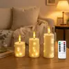 Luz de vela eletrônica simulada LED, acrílico, para casamentos, fotografia, role-playing, iluminação de guia, Natal, aniversários e expressar amor, luz de ambiente
