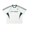 Camiseta Deportiva a Rayas Estilo Americano de Manga Corta para Hombre y Mujer, Verano 2025 Holgada Simple para Pareja, Manga Raglán, Cuello en V, Manga Media