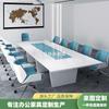Pintar mesa de conferência simples, moderna sala de conferência, mesa e cadeira combinação mesa de negociação, escritório longo, mesa pequena