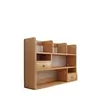 Estante de mesa com núcleo de madeira maciça, prateleira de armazenamento para mesa de estudante, organizador de bancada para mesa de escritório, estante para janela de sacada