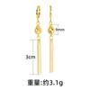 Pendientes de Oro de Arena Vietnamita de Moda para Mujer, Pendientes Largos de Latón con Borla de Lazo, Accesorios Populares Transfronterizos al por Mayor