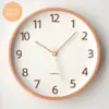 Reloj de Pared Estilo Japonés Reloj de Cuarzo Sala de Estar Hogar Reloj Sencillo Reloj de Pared Estilo Madera Moderna Reloj de Pared Silencioso