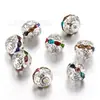 6/8/10/12mm peruca bola vazada strass tampa de bola conjunto flor tampa de bola bead diy flor esférica tampa de bola fábrica atacado