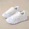 Zapatos de Mujer Transfronterizos Zapatos de Pegamento Frío Transpirables Casuales Deportivos Suela Suave Cómodos para Exteriores Versátiles para Correr Zapatos Blancos