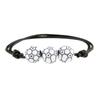 Pulseira Esportiva Amazon Explosions Softball Futebol Beisebol Pulseira Personalidade Simples Combinação com Tudo Corda Tecida à Mão com Bolinhas