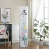 Estilo Japonés Coreano Cubierta de Polvo Cilíndrica de Cobertura Total para Aire Acondicionado Cubierta de Polvo Vertical Redonda para Máquina de Gabinete Tela con Dibujos Animados Cubierta para Aire Acondicionado