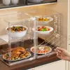 Caja de Almacenamiento de Alimentos a Prueba de Polvo Personalizada, Exhibidor Totalmente Transparente, Gabinete de Almacenamiento de Bolsas, Caja de Exhibición de Figura Lbubu Extra Grande