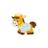 Parche Bordado Festivo de Año Nuevo Parche Autoadhesivo Personalizado para Chaqueta de Plumas Dibujo Animado de Pony Bordado Serie del Zodiaco Chino de Año Nuevo