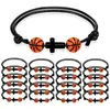 Pulseira de Moda Transfronteiriça Futebol Basquete Vôlei Tênis Fio de Cera Impermeável Miçangas Trançada Ajustável Pulseira de Equipe de Cheerleading