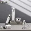Tampa Transparente Redonda Reta Frasco de Acrílico para Loção Sub-Frasco Emulsão de Água Essência Conjunto de Produtos para Cuidados com a Pele Frasco Frasco para Creme Facial