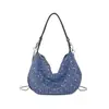 Popular transfronteriza moda europea y americana bolsa de diamantes bolso de hombro bolso de axila de diamantes bling