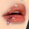 Zircon lip anel de ninguém área Antian rosca interna anel de ferradura flash Diamond Hot Girl Lip unha substituição prego osso da orelha prego Amazon