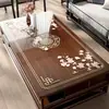 Nuevo Mantel de Mesa Estilo Chino Vidrio Blando Transparente de PVC para Mesa de Café de Sala de Estar, Mantel Protector Impermeable, Resistente al Aceite, Resistente al Calor con un Acabado de Alta Gama