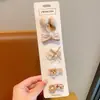 Pinza de pelo completa de tela para bebé, no daña el pelo de la niña, linda, súper linda, pinza pequeña para bebé, accesorios para el pelo de color café con leche para niños